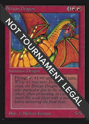 Shivan Dragon (CE) card from Collector's Edition