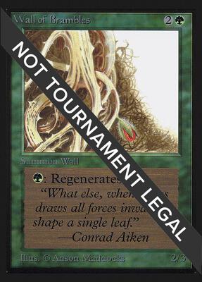 Wall of Brambles (CE) card from Collector's Edition