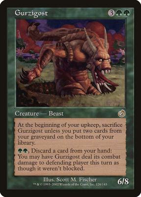 Gurzigost card from Torment