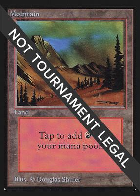 Mountain (C) (CE) card from Collector's Edition