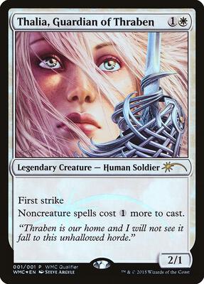 Thalia, Guardian of Thraben card from WMCQ Promo Cards