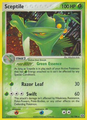 Sceptile card from EX Emerald