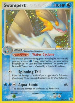 Swampert card from EX Emerald