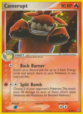 Camerupt card from EX Deoxys
