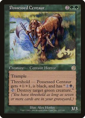 Possessed Centaur card from Torment