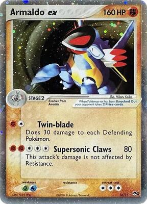 Armaldo ex (Holo) card from POP Series 1