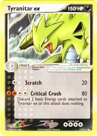 Tyranitar ex (Non-Holo) card from POP Series 1