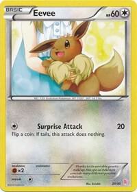 Eevee (13) card from XY Trainer Kit: Sylveon & Noivern
