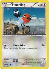 Fletchling (#19) card from XY Trainer Kit: Sylveon & Noivern