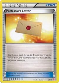 Professor's Letter (Sylveon) card from XY Trainer Kit: Sylveon & Noivern