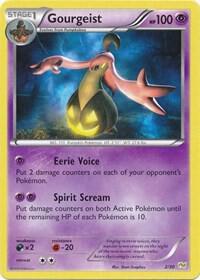 Gourgeist card from XY Trainer Kit: Sylveon & Noivern