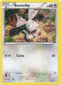 Bunnelby card from XY Trainer Kit: Sylveon & Noivern