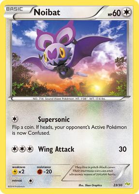 Noibat (#23) card from XY Trainer Kit: Sylveon & Noivern