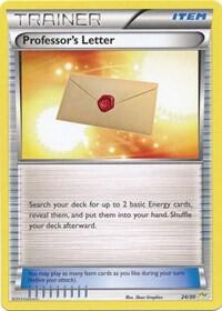 Professor's Letter (Noivern) card from XY Trainer Kit: Sylveon & Noivern
