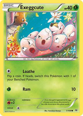 Exeggcute card from XY - Roaring Skies