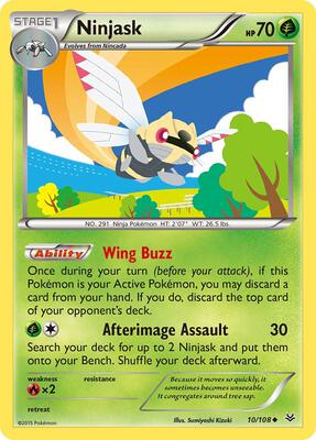 Ninjask card from XY - Roaring Skies