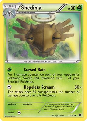 Shedinja card from XY - Roaring Skies