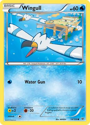 Wingull card from XY - Roaring Skies