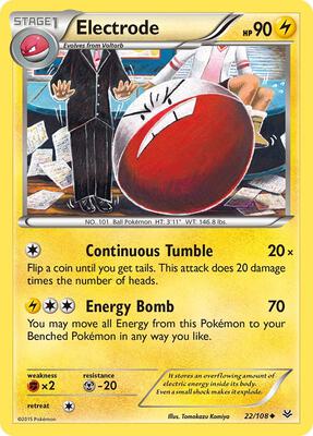 Electrode card from XY - Roaring Skies