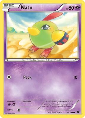 Natu (27) card from XY - Roaring Skies