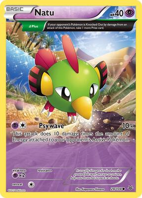 Natu (28 Delta) card from XY - Roaring Skies