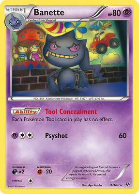 Banette (31) card from XY - Roaring Skies
