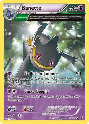 Banette (32 Delta) card from XY - Roaring Skies