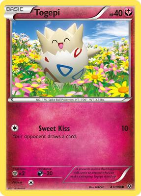 Togepi card from XY - Roaring Skies