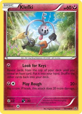 Klefki card from XY - Roaring Skies