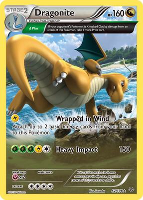 Dragonite (52 Delta) card from XY - Roaring Skies
