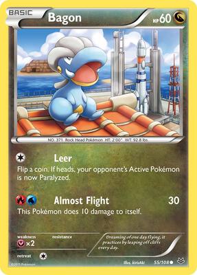 Bagon (55) card from XY - Roaring Skies