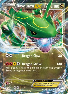 Rayquaza EX (60) card from XY - Roaring Skies