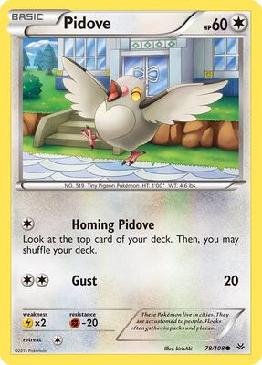 Pidove card from XY - Roaring Skies