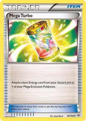 Mega Turbo card from XY - Roaring Skies