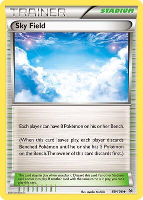 Sky Field card from XY - Roaring Skies
