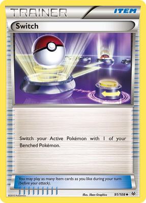 Switch card from XY - Roaring Skies