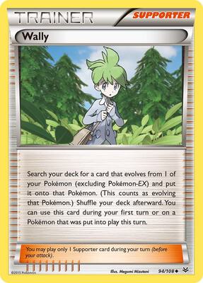 Wally card from XY - Roaring Skies
