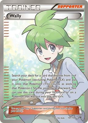 Wally (107 Full Art) card from XY - Roaring Skies