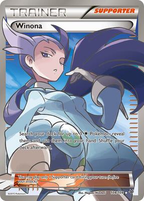 Winona (108 Full Art) card from XY - Roaring Skies