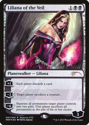 Liliana of the Veil card from Pro Tour Promos