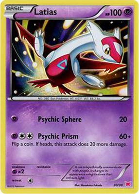 Latias (#30 Holo) card from XY Trainer Kit: Latias & Latios