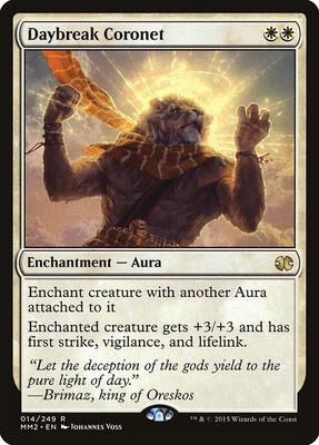 Daybreak Coronet card from Modern Masters 2015