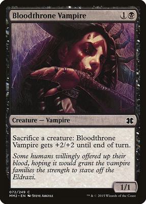 Bloodthrone Vampire card from Modern Masters 2015