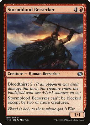 Stormblood Berserker card from Modern Masters 2015
