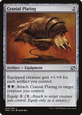 Cranial Plating card from Modern Masters 2015