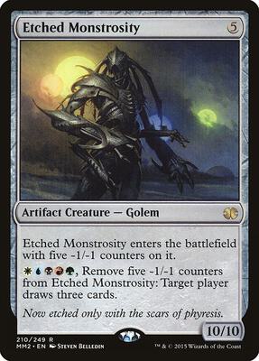 Etched Monstrosity card from Modern Masters 2015