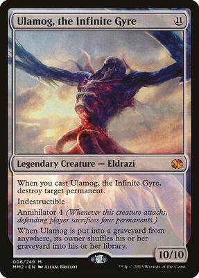 Ulamog, the Infinite Gyre card from Modern Masters 2015