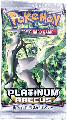 Arceus Booster Pack card from Arceus