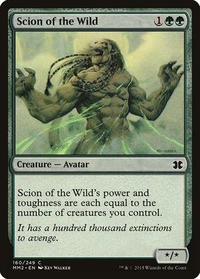 Scion of the Wild card from Modern Masters 2015