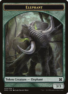 Elephant Token card from Modern Masters 2015